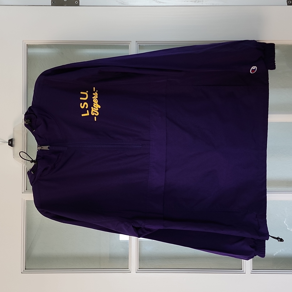 LSU 3/4 zipper pullover rain/wind breaker